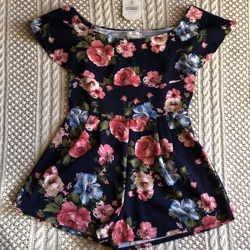 FLORAL ROMPER